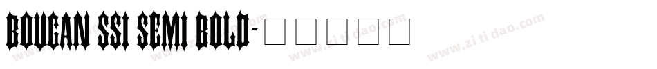 Bougan SSi Semi Bold字体转换